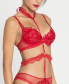 Collier sexy Lise Charmel Glamour Couture rouge AIH0207-GD