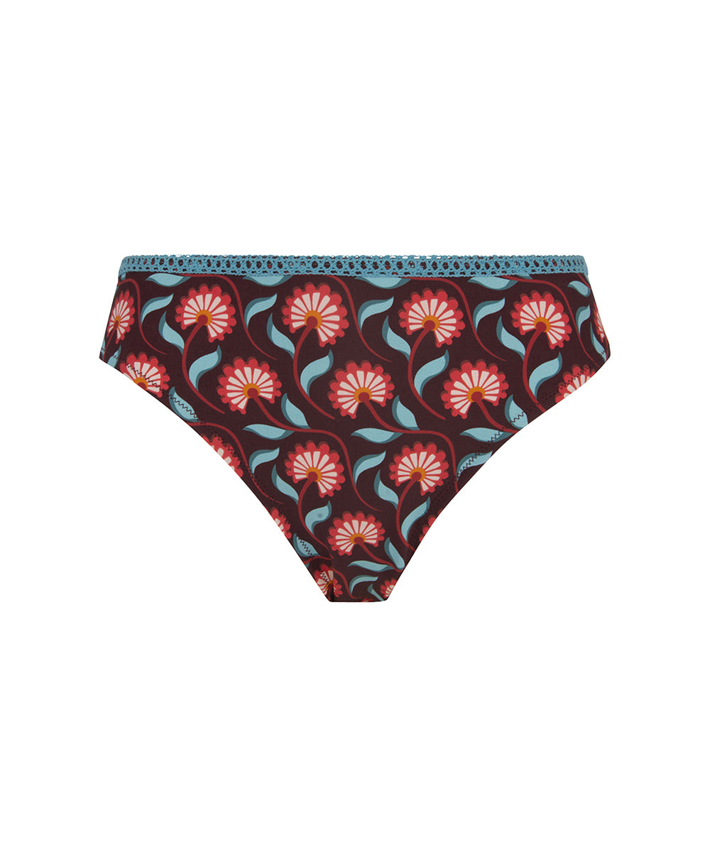 Culotte de bain "Charme" La Muse Bohème prune Antigel Bain FBB1336-PB