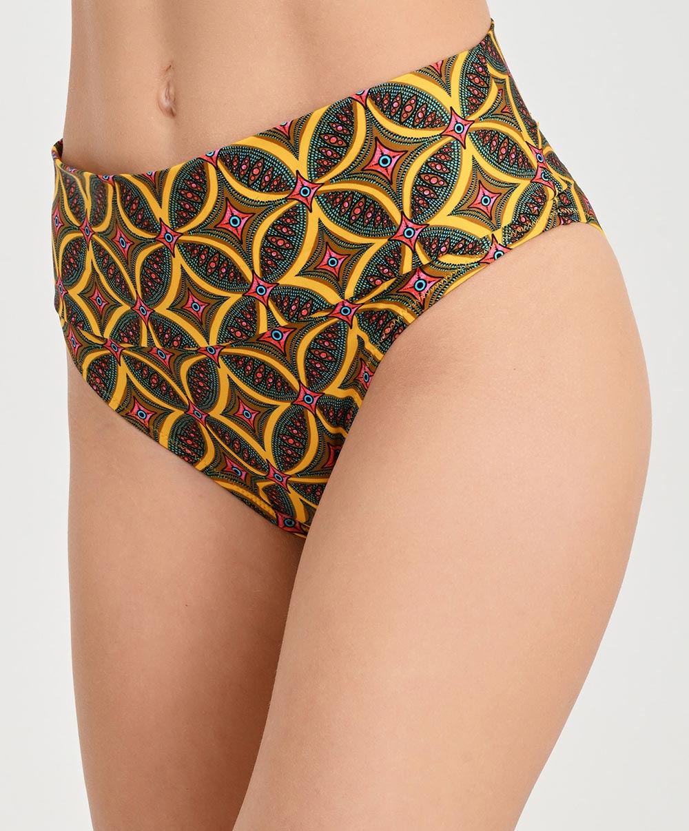 Culotte de bain taille ajustable La Muse Africa jaune Antigel Bain FBB0356-JA