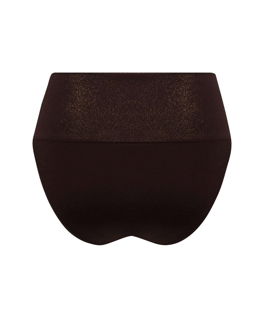 Culotte de bain taille ajustable La Starlette star marron Antigel Bain FBB0305-SM