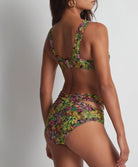 Bas de maillot culotte haute Exotic fever Deep forest Aubade Bain LK24-DEEF