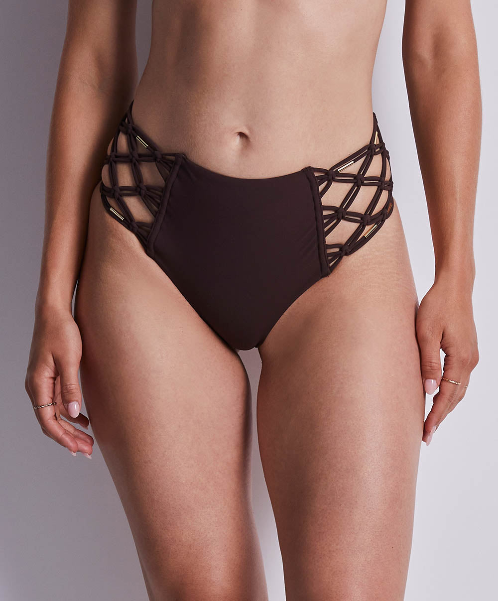 Bas de maillot culotte haute Gipsy muse Henna Aubade Bain 2P24-HENN