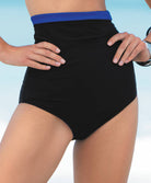 Culotte de bain rétro taille haute La Costa Antigel noir Antigel Bain FBA0290-NO fashion