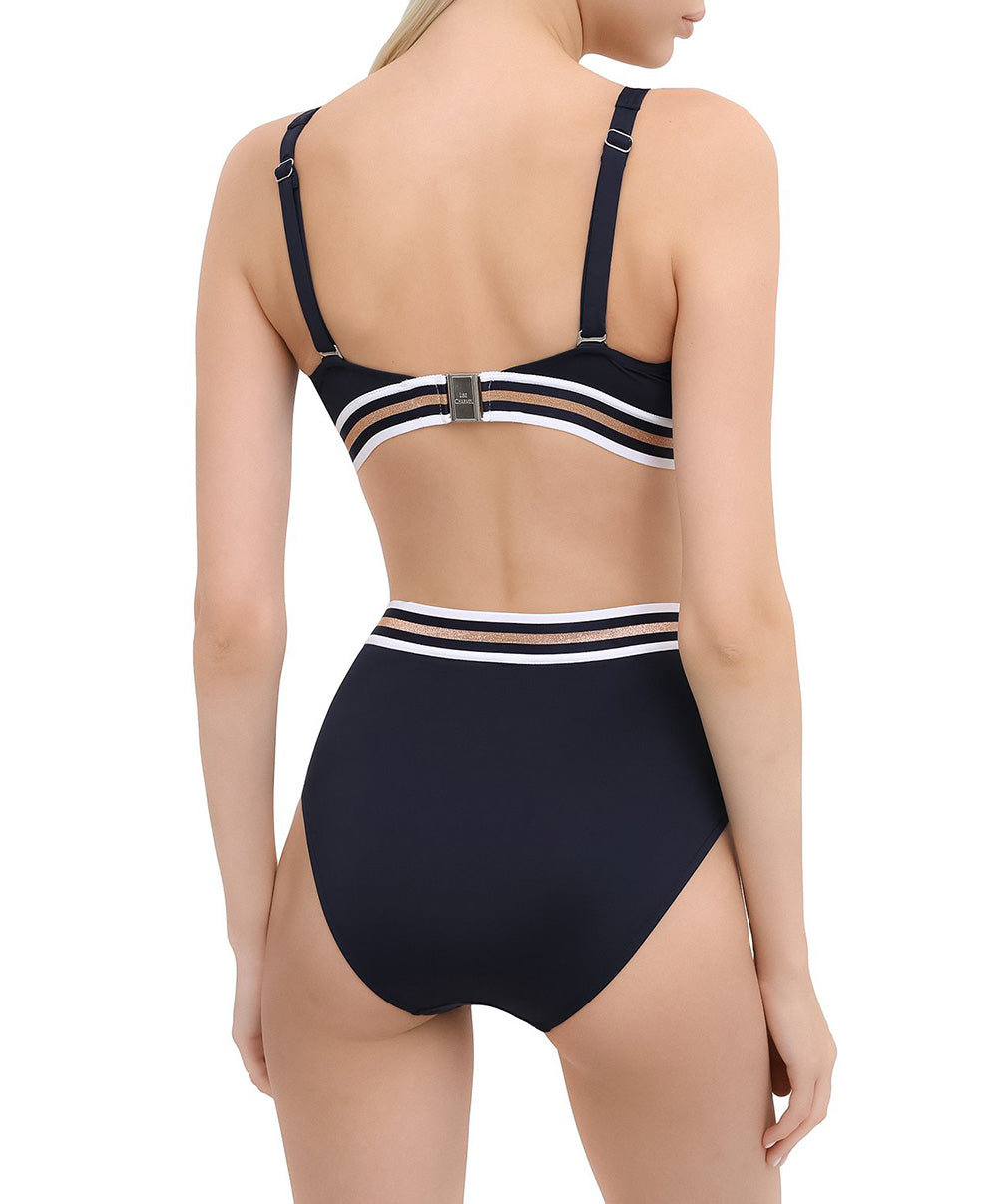 Culotte de bain rétro taille haute Lise Charmel bain Énergie Nautique encre ABA0235-EN fashion