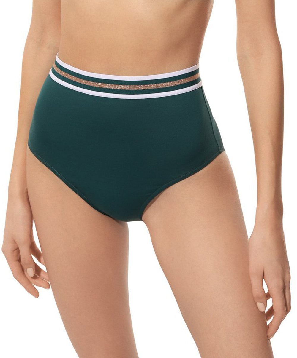 Culotte de bain rétro taille haute Lise Charmel bain Énergie Nautique pacifique ABA0235-PN