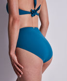 Culotte maillot de bain taille haute Aubade Bain Secret Laguna teal bleu canard 2T24-TEAL