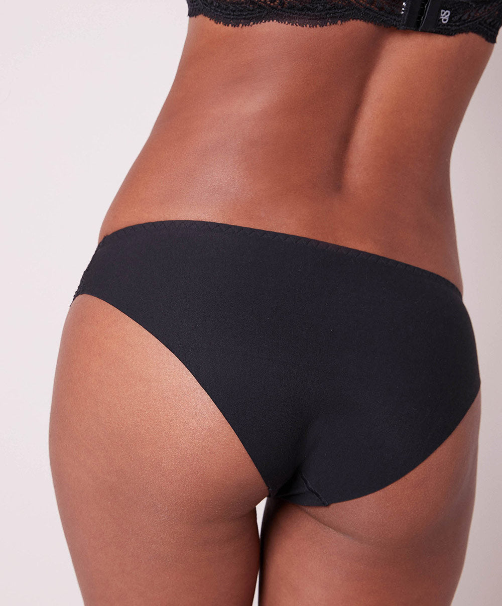 Culotte en coton Simone Pérèle Eden noir 12E727-015