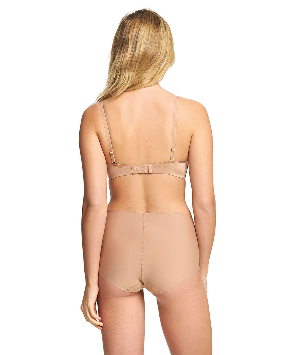 Culotte haute invisible Wacoal Intuition beige toasté WE108028-TOG