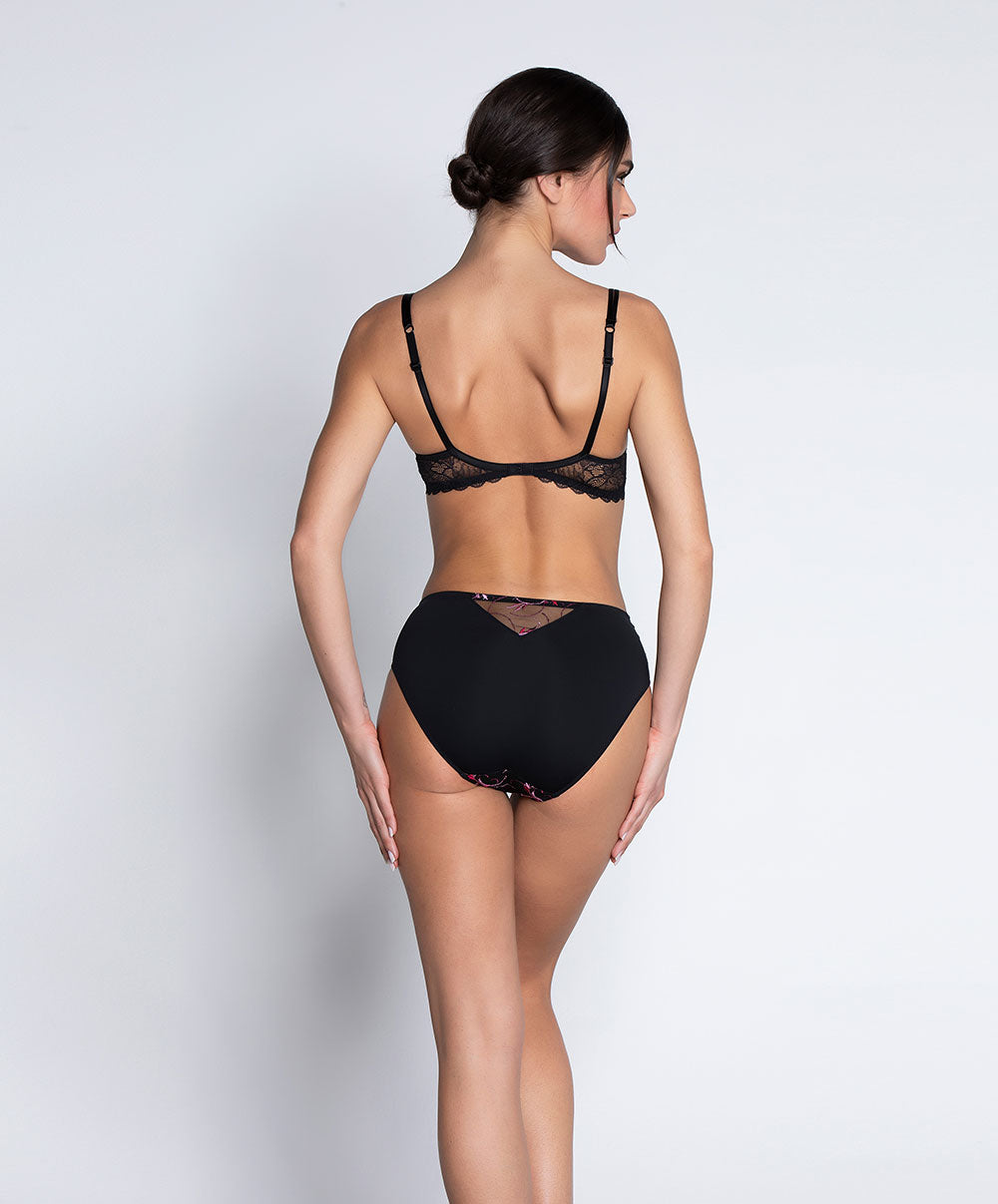Slip haut Lise Charmel Floraison Passion safran rose ACH0386-SR 