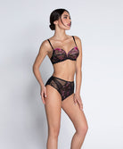 Slip haut Lise Charmel Floraison Passion safran rose ACH0386-SR 