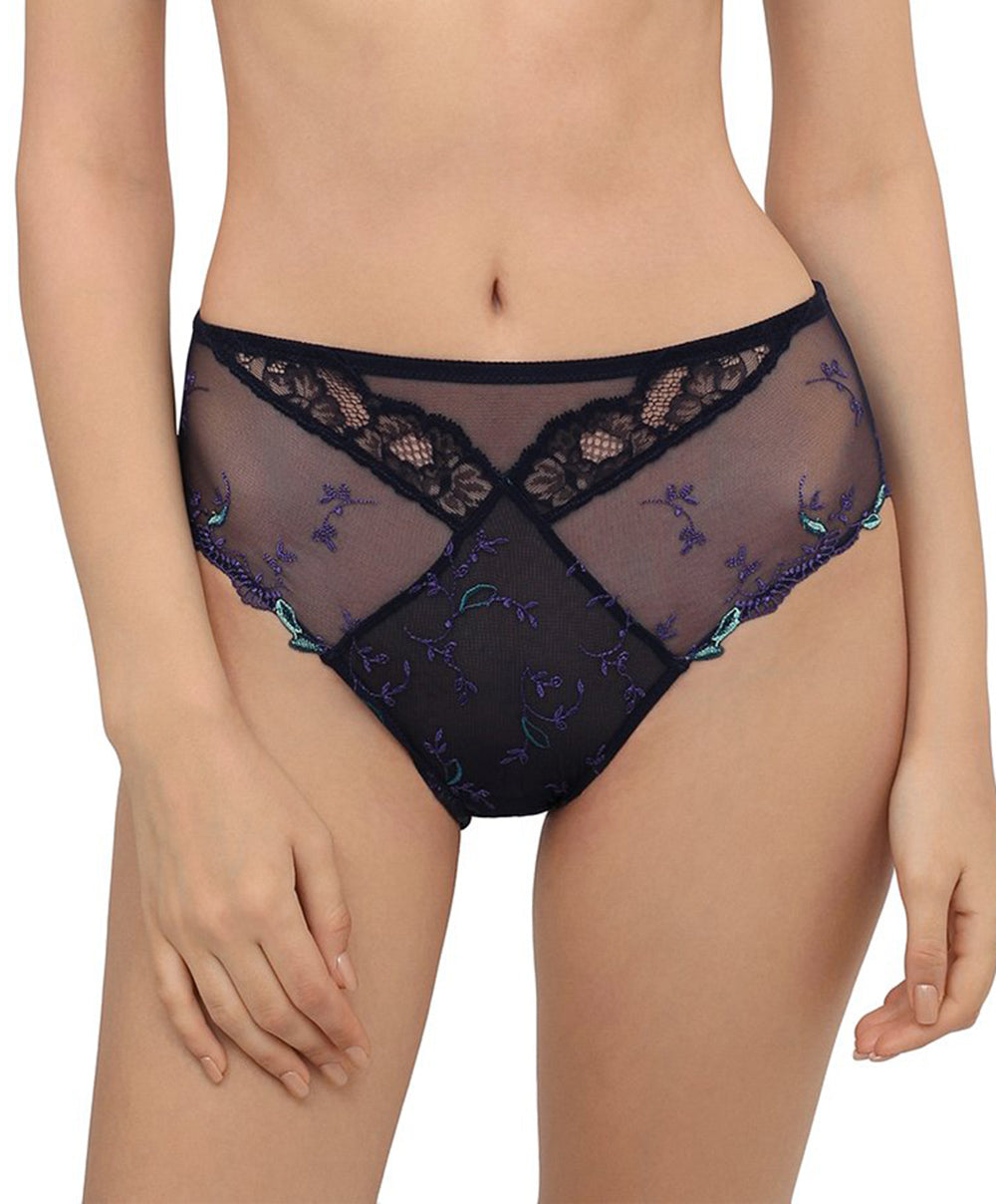 Culotte haute Lise Charmel Magie saphir Eclosion bleu ACH0311-ES
