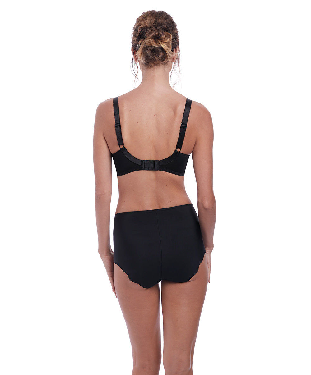 Culotte haute dos opaque Fantasie Anoushka noir FL3218-BLK face