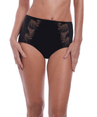 Culotte haute dos opaque Fantasie Anoushka noir FL3218-BLK face