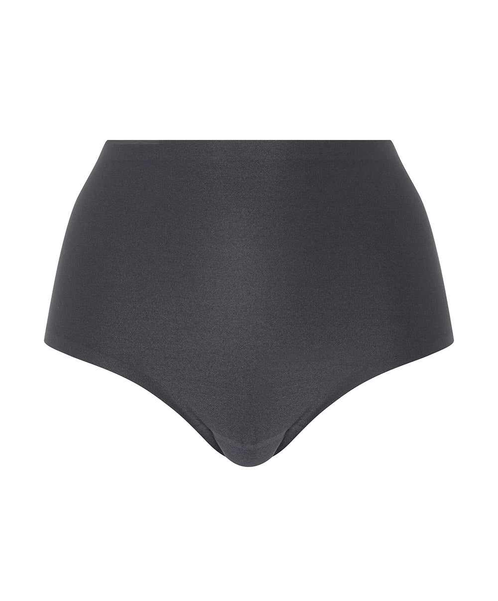 Culotte haute grande taille Chantelle Soft Stretch gris profond C11370-0SE