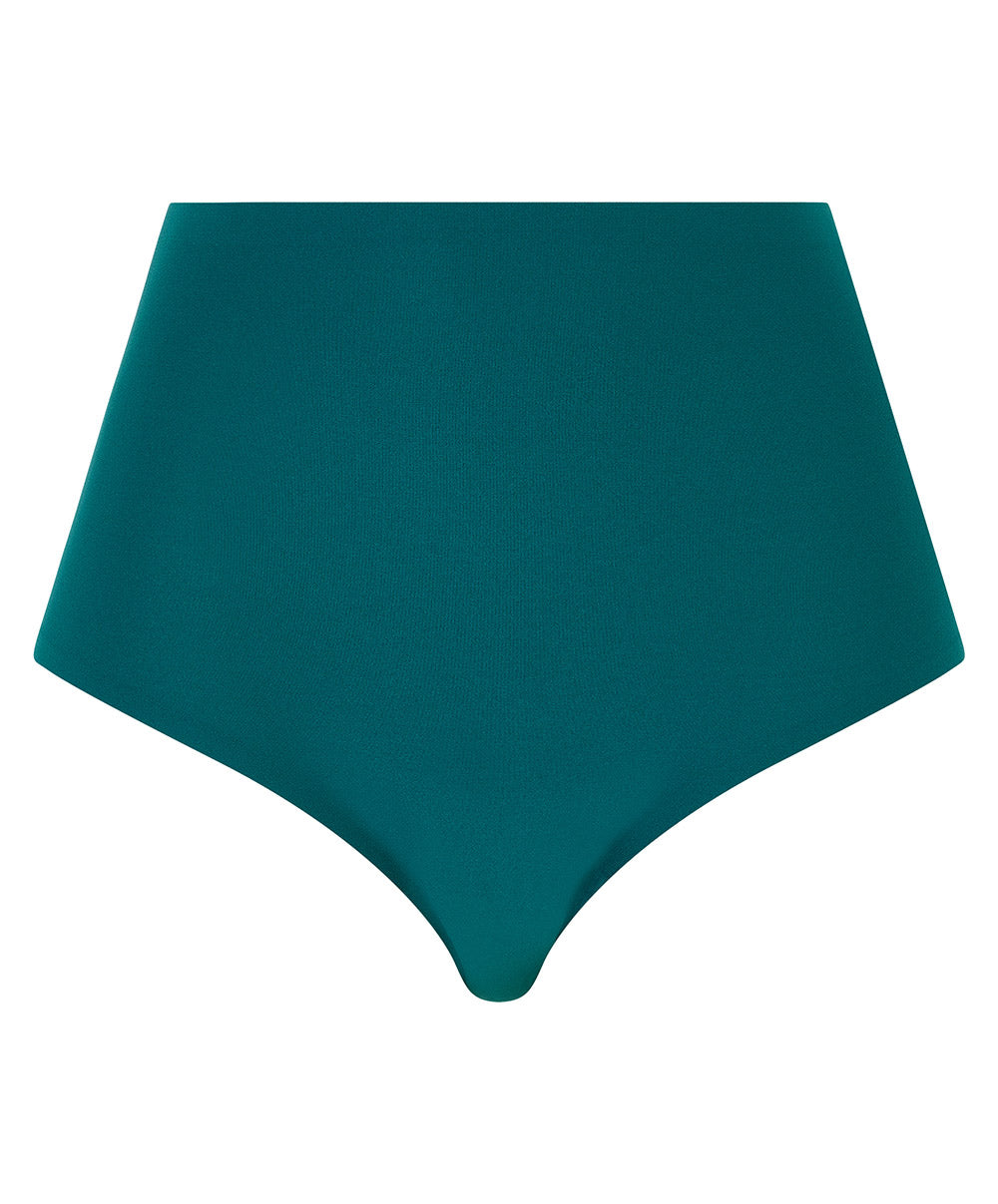 Culotte haute grande taille Chantelle Soft Stretch vert orient C11370-0BK