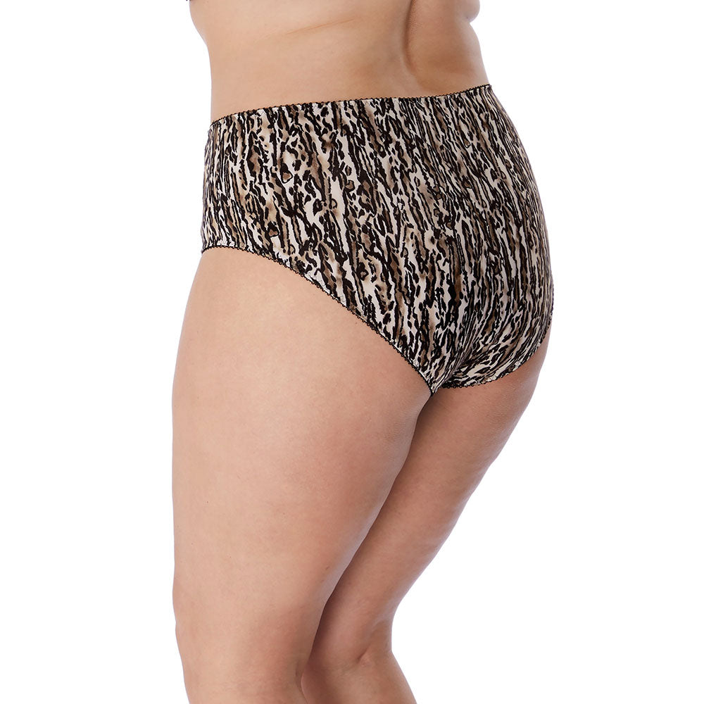 Culotte haute grande taille  Morgan ocelot Elomi EL4116-OCT face