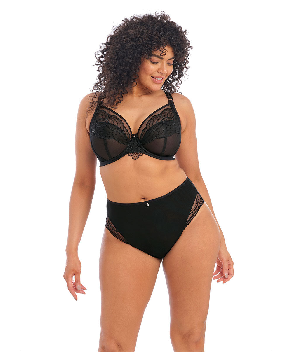 Culotte haute grande taille  Elomi Priya noir EL4555-BLK
