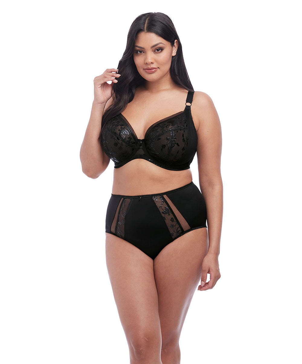 Culotte haute grande taille  Elomi Roxanne noir EL4465-BLK