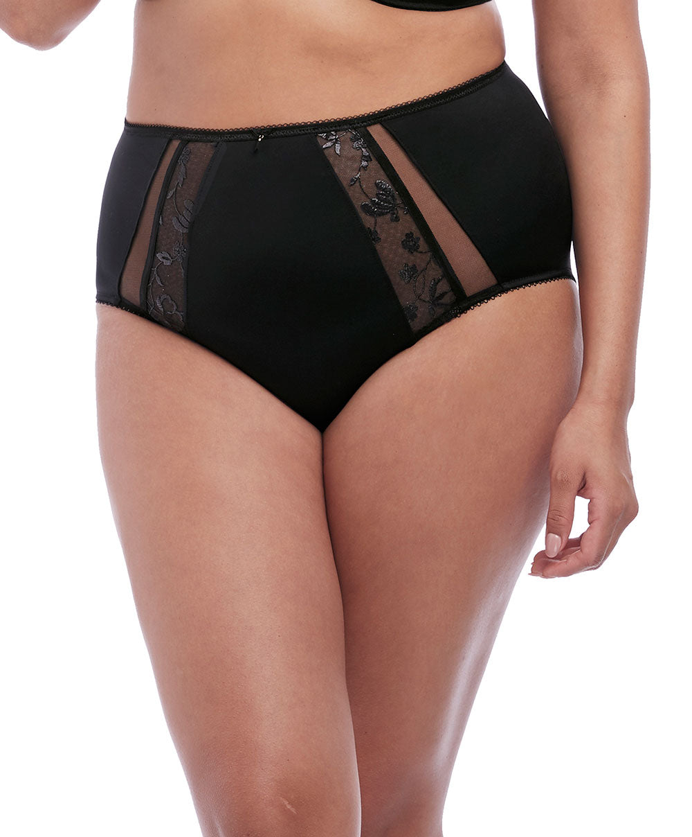 Culotte haute grande taille  Elomi Roxanne noir EL4465-BLK