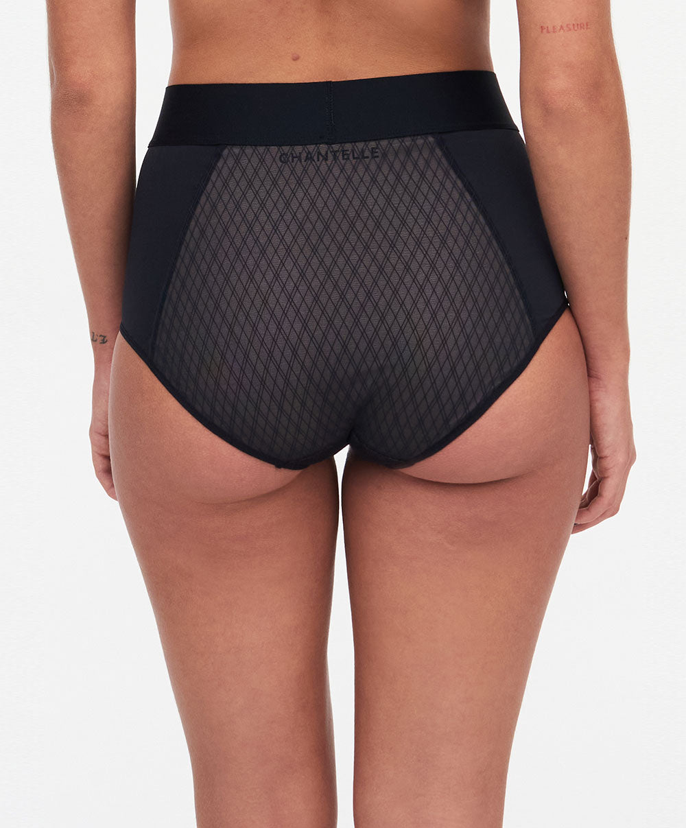 Culotte haute invisible sculptante Chantelle Smooth Lines noir beige C11N30-0DS