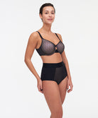 Culotte haute invisible sculptante Chantelle Smooth Lines noir beige C11N30-0DS