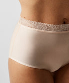 Culotte haute taille dentelle Chantelle Softstretch beige doré C11G70-01N 3