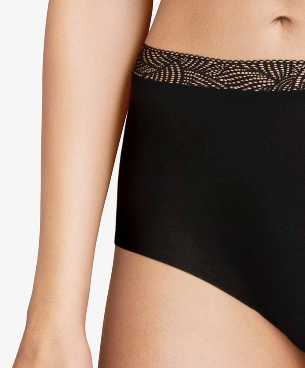 Culotte haute taille dentelle Chantelle Softstretch noir C11G70-011 3