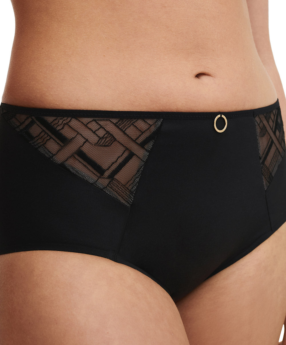 Culotte maintien taille haute Chantelle Graphic Support noir C21S80-011