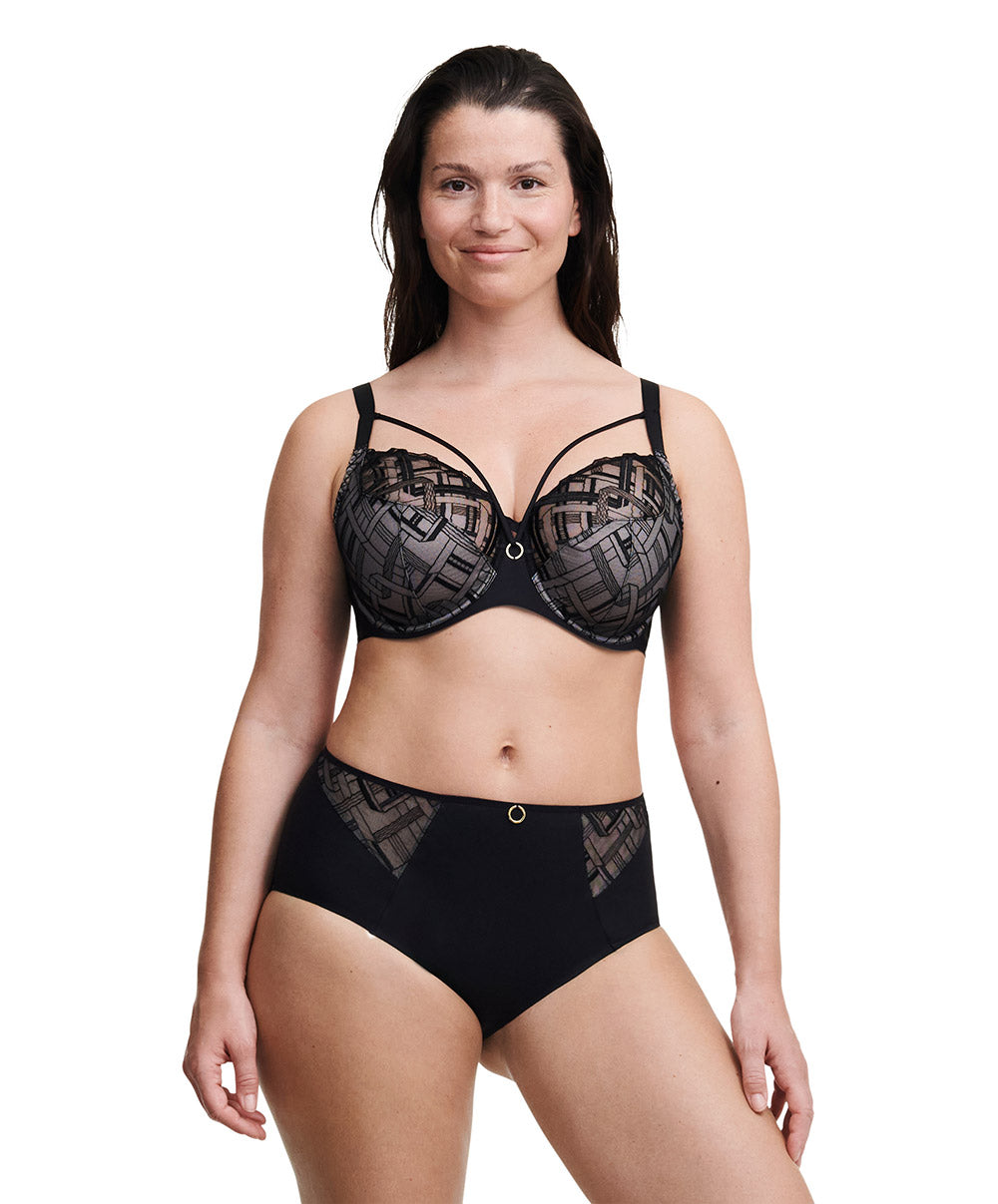 Culotte maintien taille haute Chantelle Graphic Support noir C21S80-011