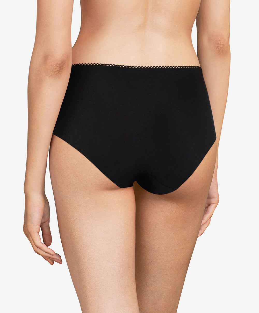 Culotte maintien taille haute Chantelle Luminesce noir or C19K80-0A1