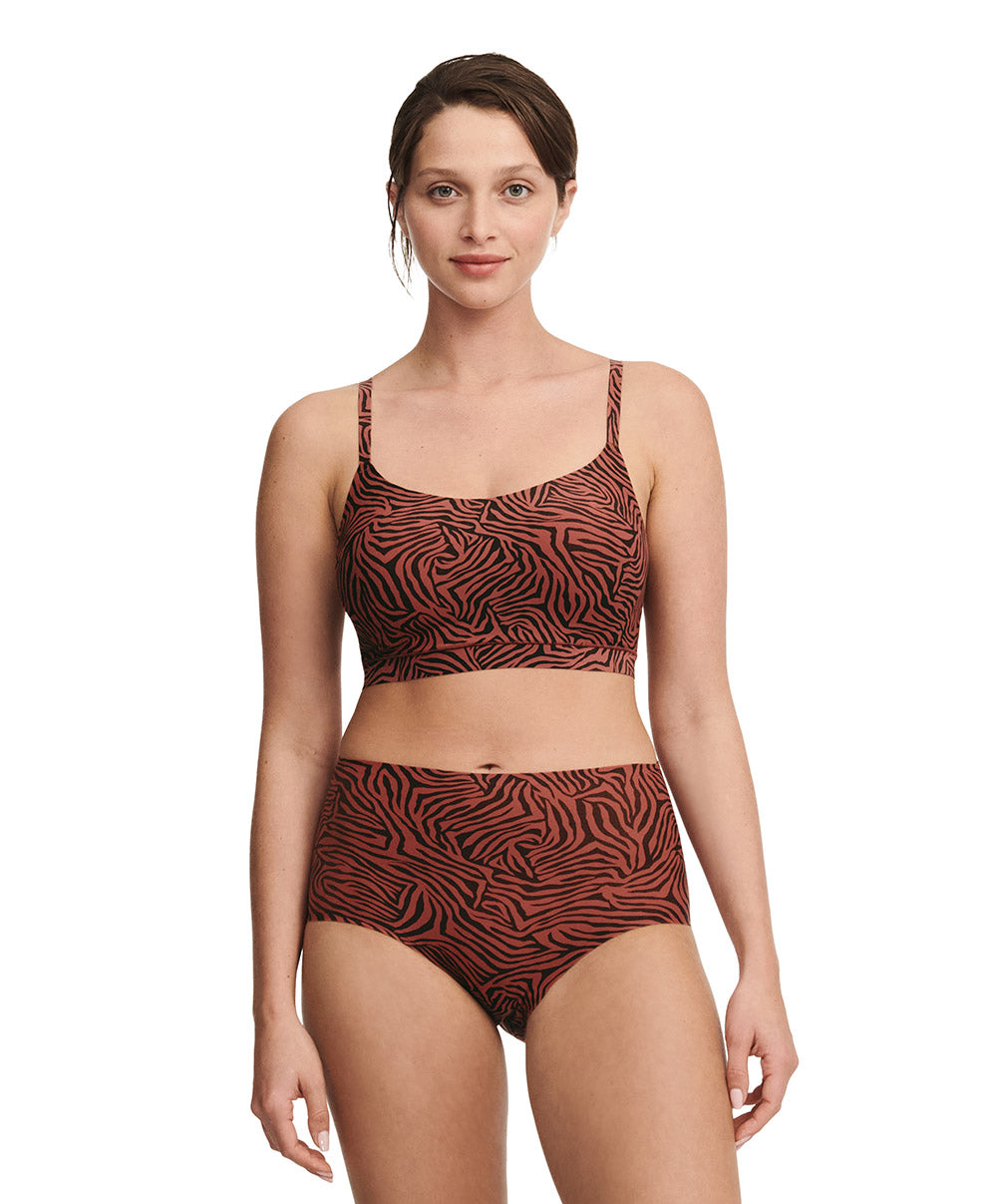 Culotte haute tigre Chantelle Soft Stretch safari chic C11D70-08X