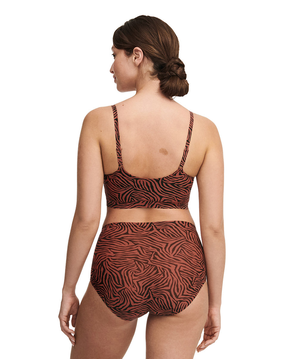 Culotte haute tigre Chantelle Soft Stretch safari chic C11D70-08X