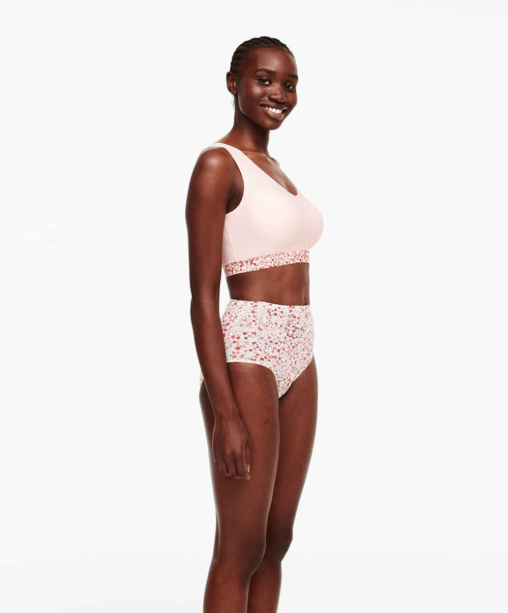 Culotte haute à fleurs Chantelle Soft Stretch springtime C11D70-02S