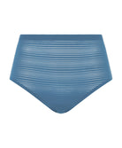 Culotte haute bleue denim Chantelle Soft Stretch Stripes bleu jeans C20D70-00C