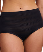 Culotte haute Chantelle Soft Stretch Stripes noir C20D70-011