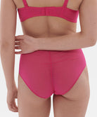 Culotte taille haute Simone Pérèle Intrigue rose disco 1E2770-346