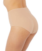 Culotte taille haute coton Wacoal Lisse frappe nude WE145008-FRP