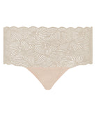 Culotte taille haute dentelle nouvelle forme Chantelle Softstretch Beige doré C11G80-01N 1