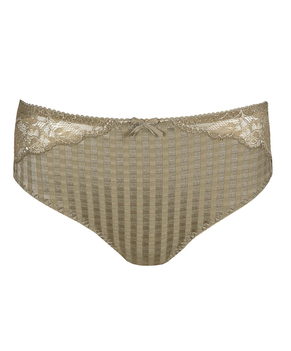 Culotte taille haute dentelle PrimaDonna Madison golden olive 0562126-GOO