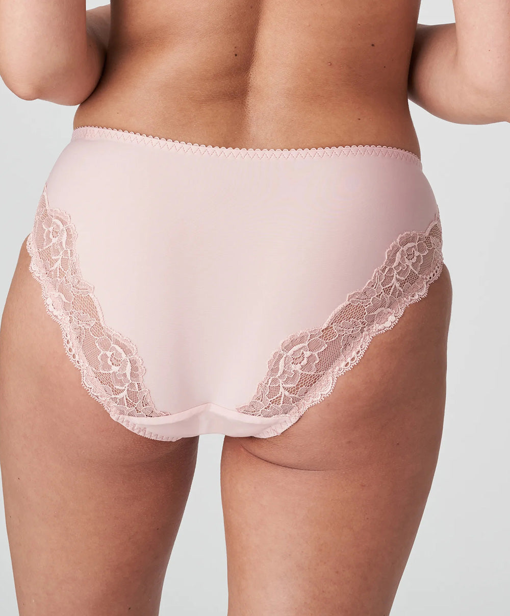 Culotte taille haute dentelle PrimaDonna Madison rose poudré 0562126-PWD