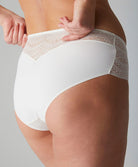 Culotte taille haute en dentelle Simone Pérèle Karma naturel 12V770-030
