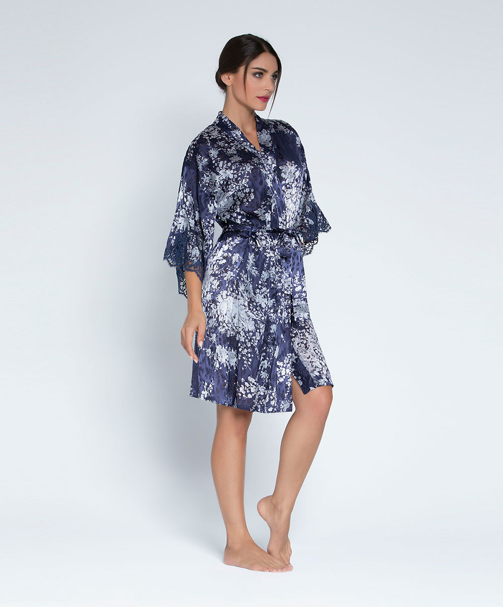 Déshabillé Lise Charmel Déesse en Glam marine argent ALH2015-MA