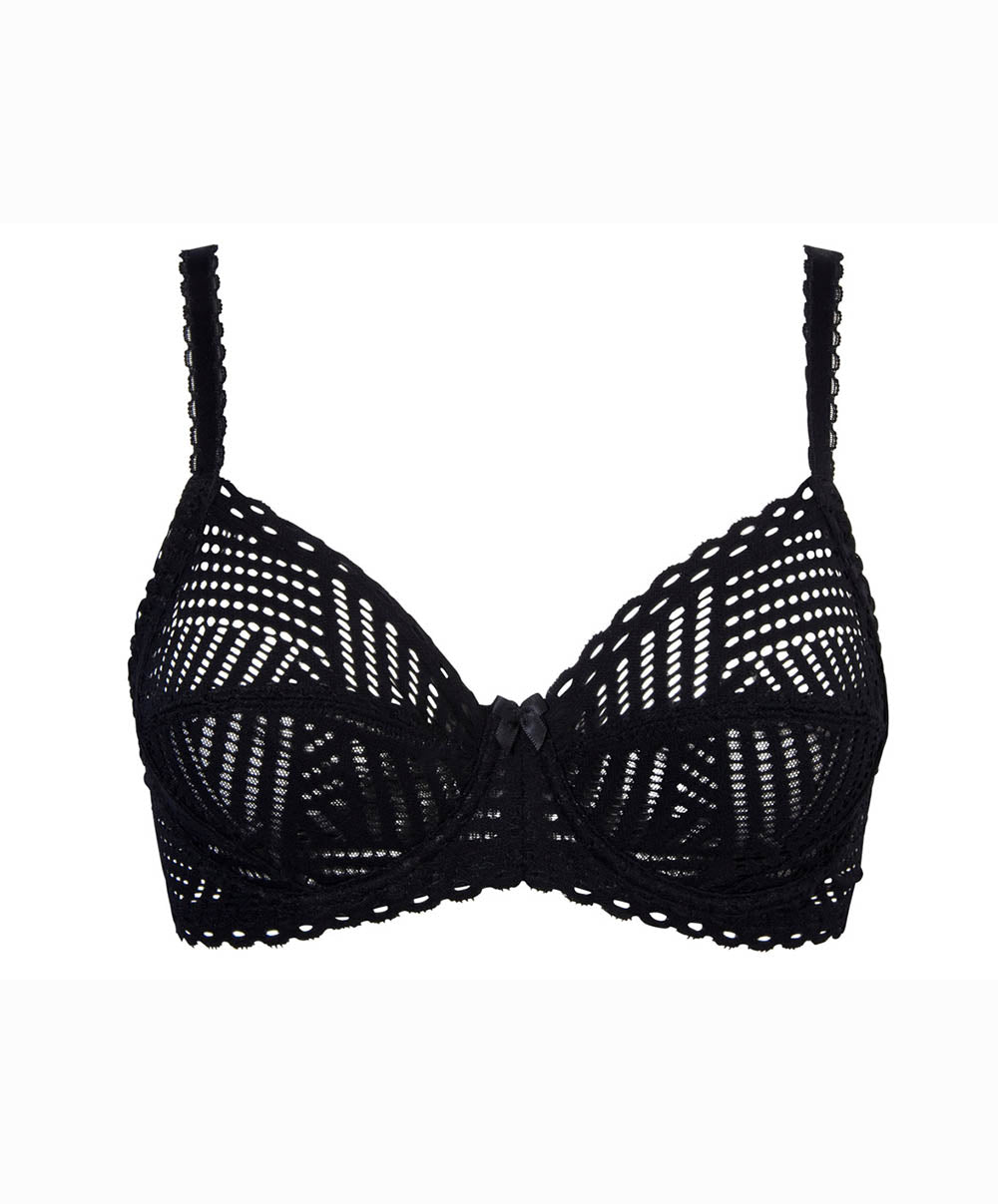 Soutien-gorge armature Antigel de Lise Charmel Tressage Graphic noir ECC6037-TN