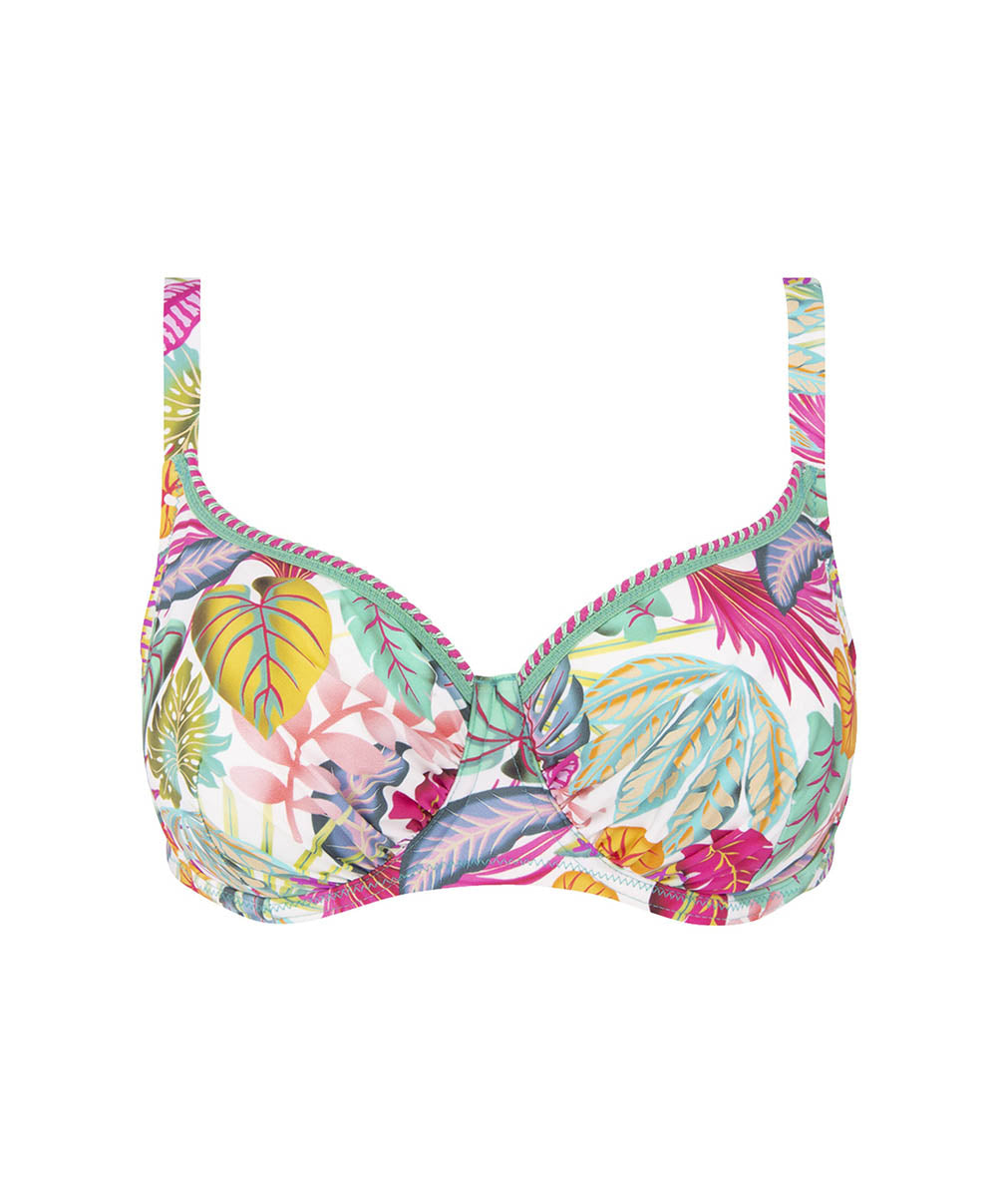 Soutien-gorge de bain corbeille grande taille La Muse des Îles multicolore Antigel Bain FBB3566-IP 