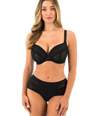 Soutien-gorge plongeant avec renfort latéral Fantasie Devote Noir FL102436-BLK