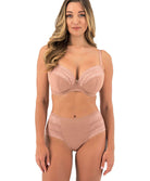 Soutien-gorge plongeant couvrant + renfort latéral Fantasie Devote Café au lait FL102436-CAT