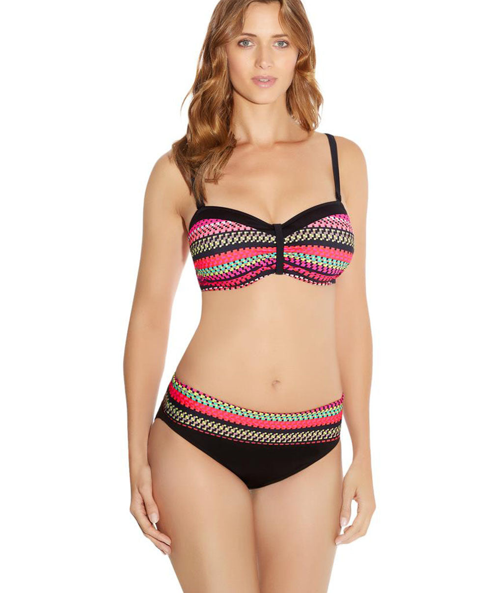 Bandeau Plisse Armatures-Maillot de Bain Multicolore Paphos Fantasie Swim FS6083