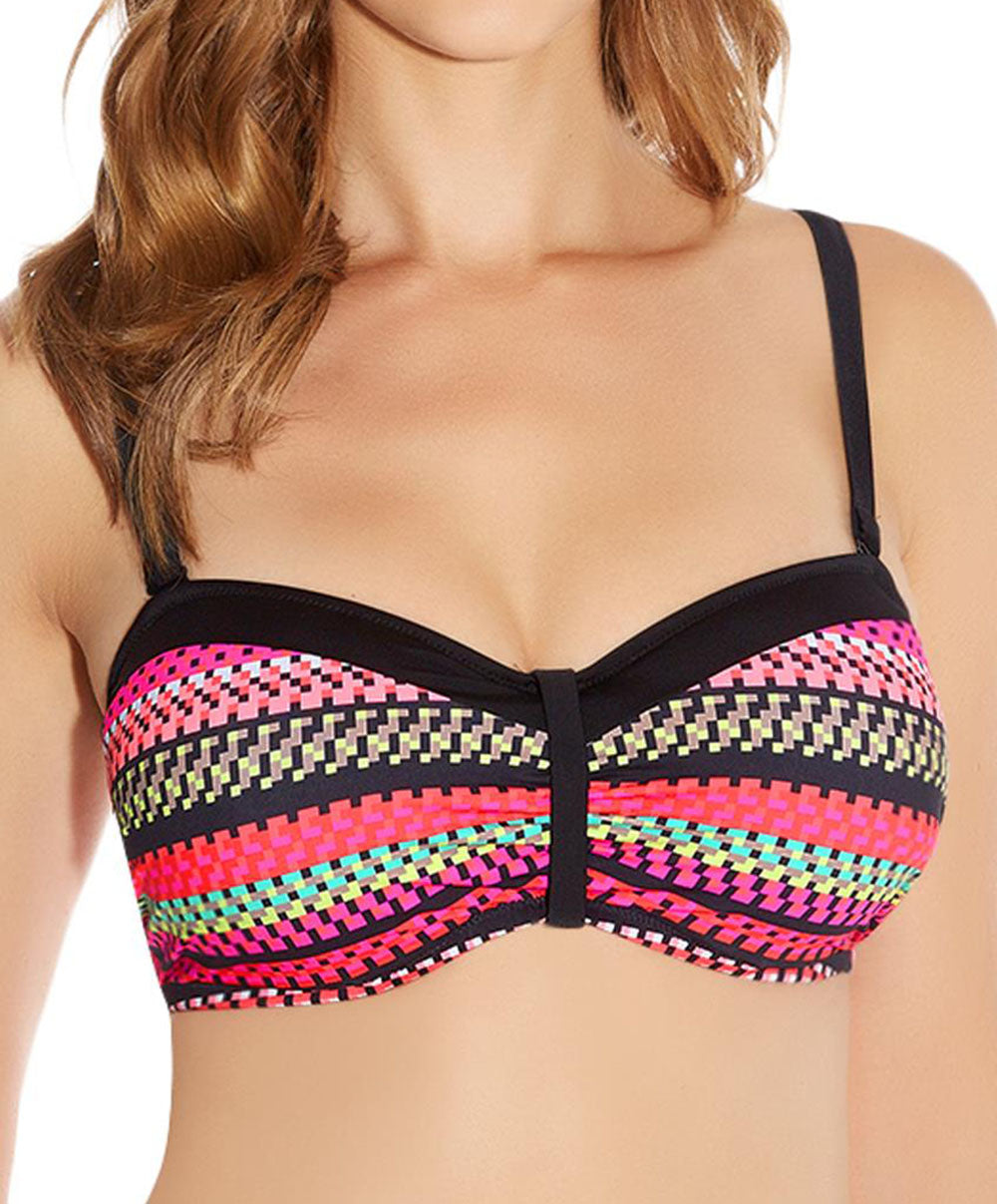 Bandeau Plisse Armatures-Maillot de Bain Multicolore Paphos Fantasie Swim FS6083