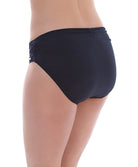 Slip Mi-Couvrant Plisse Maillot de Bain Noir Los Cabos Fantasie Swim FS6155