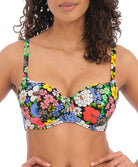 Haut de maillot de bain balconnet à armatures décolleté cœur Floral Haze multicolore Freya swim AS202803-MUI